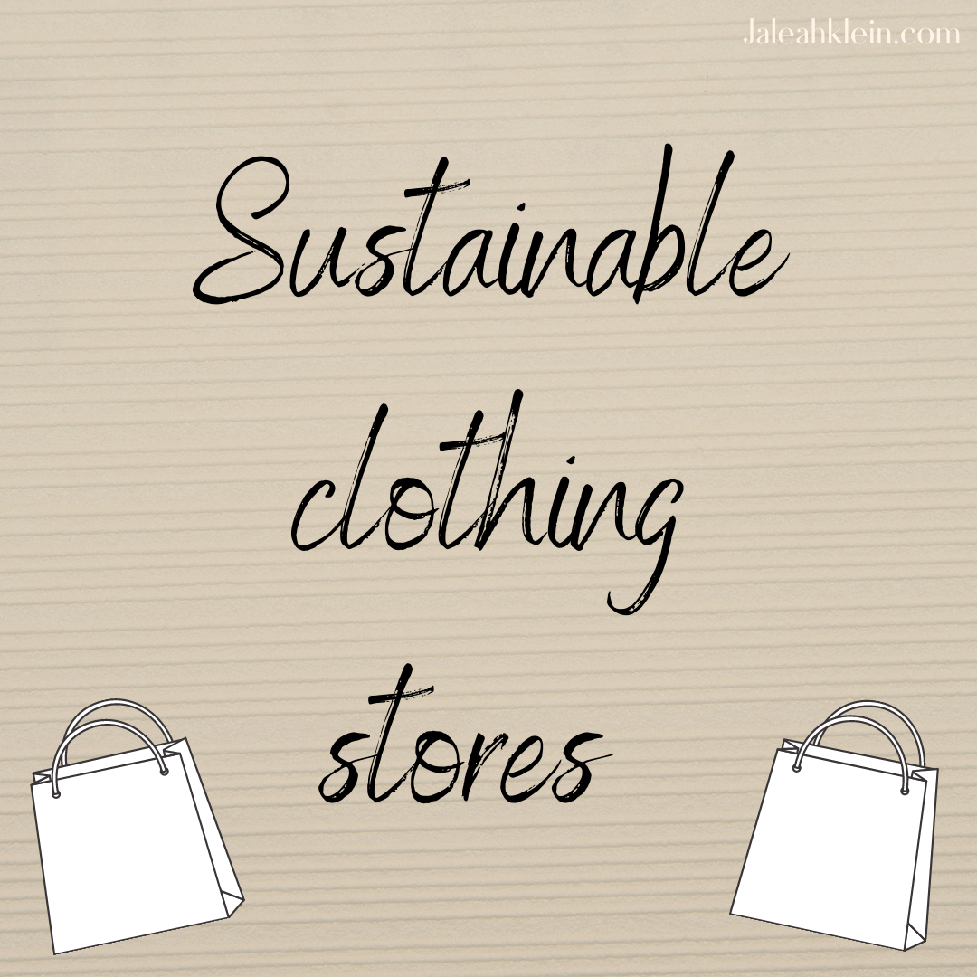 substainable clothing stores